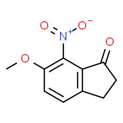 ChemSpider 2D Image | 6-Methoxy-7-nitro-1-indanone | C10H9NO4