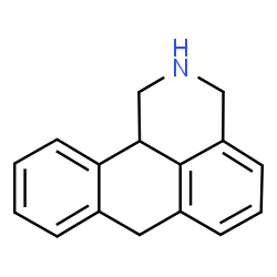 ChemSpider 2D Image | 2,3,7,11b-Tetrahydro-1H-dibenzo[de,h]isoquinoline | C16H15N