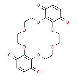 ChemSpider 2D Image | 6,7,9,10,17,18,20,21-Octahydrodibenzo[b,k][1,4,7,10,13,16]hexaoxacyclooctadecine-1,4,12,15-tetrone | C20H20O10