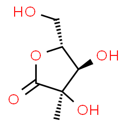 ChemSpider 2D Image | 2-C-Methyl-D-ribono-1,4-lactone | C6H10O5