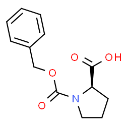 ChemSpider 2D Image | N-(Benzyloxycarbonyl)-D-proline | C13H15NO4