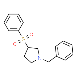 ChemSpider 2D Image | 1-Benzyl-3-(phenylsulfonyl)pyrrolidine | C17H19NO2S