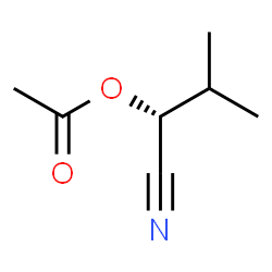 ChemSpider 2D Image | (1R)-1-Cyano-2-methylpropyl acetate | C7H11NO2