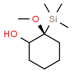 ChemSpider 2D Image | (2R)-2-Methoxy-2-(trimethylsilyl)cyclohexanol | C10H22O2Si