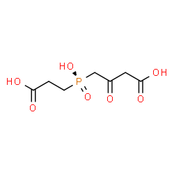 ChemSpider 2D Image | 4-(2-Carboxyethyl)(Hydroxy)phosphoryl]-3-Oxobutanoic Acid | C7H11O7P