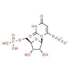 ChemSpider 2D Image | 6-Azidouridine 5'-(dihydrogen phosphate) | C9H12N5O9P