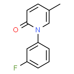 ChemSpider 2D Image | 1-(3-Fluorophenyl)-5-methyl-2(1H)-pyridinone | C12H10FNO