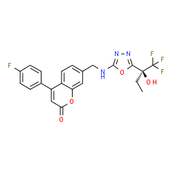 ChemSpider 2D Image | Setileuton | C22H17F4N3O4