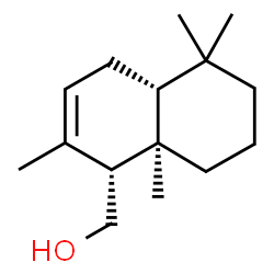 ChemSpider 2D Image | [(1R,4aR,8aR)-2,5,5,8a-Tetramethyl-1,4,4a,5,6,7,8,8a-octahydro-1-naphthalenyl]methanol | C15H26O