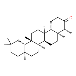 ChemSpider 2D Image | (4R,4aS,6aR,6bR,8aR,12aS,12bS,14aS,14bS)-4,4a,6b,8a,11,11,12b,14a-Octamethylicosahydro-3(2H)-picenone | C30H50O