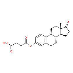 ChemSpider 2D Image | Estrone 3-hemisuccinate | C22H26O5