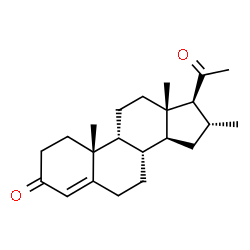 ChemSpider 2D Image | (9beta,16alpha)-16-Methylpregn-4-ene-3,20-dione | C22H32O2