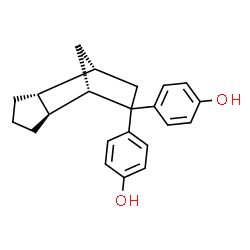 ChemSpider 2D Image | 4,4'-(1R,2R,6S,7S)-Tricyclo[5.2.1.0~2,6~]decane-8,8-diyldiphenol | C22H24O2