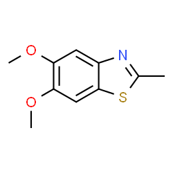 ChemSpider 2D Image | 5,6-dimethoxy-2-methylbenzothiazole | C10H11NO2S