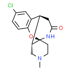 ChemSpider 2D Image | (1S,9S,10S)-6-Chloro-12-methyl-2-oxa-12,15-diazatetracyclo[7.5.3.0~1,10~.0~3,8~]heptadeca-3,5,7-trien-16-one | C15H17ClN2O2