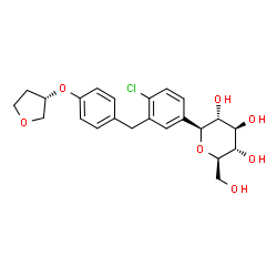 ChemSpider 2D Image | Empagliflozin | C23H27ClO7