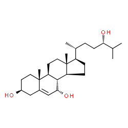 ChemSpider 2D Image | (24S)-7alpha,24-dihydroxycholesterol | C27H46O3
