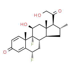 ChemSpider 2D Image | Diflucortolone | C22H28F2O4