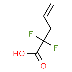 ChemSpider 2D Image | 2,2-Difluoropent-4-enoic acid | C5H6F2O2