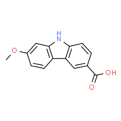 ChemSpider 2D Image | 7-Methoxy-9H-carbazole-3-carboxylic acid | C14H11NO3