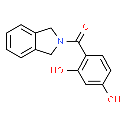 ChemSpider 2D Image | 4-(1,3-Dihydro-2h-Isoindol-2-Ylcarbonyl)benzene-1,3-Diol | C15H13NO3