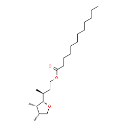 ChemSpider 2D Image | (3S)-3-[(2S,3S,4R)-3,4-Dimethyltetrahydro-2-furanyl]butyl laurate | C22H42O3