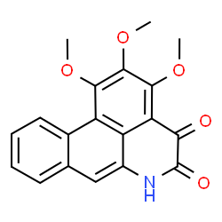 ChemSpider 2D Image | 1,2,3-Trimethoxy-4H-dibenzo[de,g]quinoline-4,5(6H)-dione | C19H15NO5