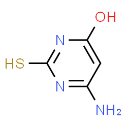 ChemSpider 2D Image | 6-Amino-2-Thiouracil | C4H5N3OS