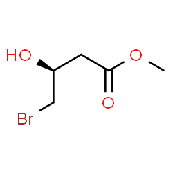 ChemSpider 2D Image | Methyl (3S)-4-bromo-3-hydroxybutanoate | C5H9BrO3