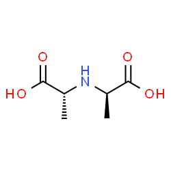 ChemSpider 2D Image | DL-N-(1-carboxyethyl)alanine | C6H11NO4