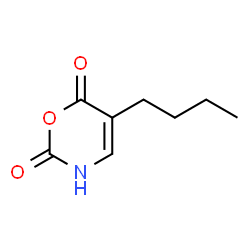 ChemSpider 2D Image | 5-Butyl-2H-1,3-oxazine-2,6(3H)-dione | C8H11NO3
