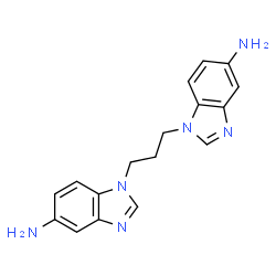 ChemSpider 2D Image | 1,1'-(1,3-Propanediyl)bis(1H-benzimidazol-5-amine) | C17H18N6