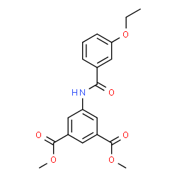 ChemSpider 2D Image | Dimethyl 5-[(3-ethoxybenzoyl)amino]isophthalate | C19H19NO6