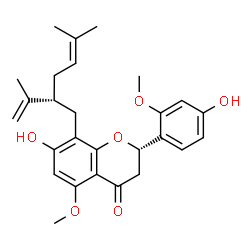 ChemSpider 2D Image | (2S)-2'-methoxykurarinone | C27H32O6