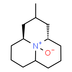 ChemSpider 2D Image | (3aS,9aS)-2-Methyldodecahydropyrido[2,1,6-de]quinolizine 10-oxide | C13H23NO