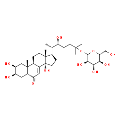 ChemSpider 2D Image | ecdysone 25-O-D-glucopyranoside | C33H54O11