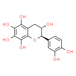 ChemSpider 2D Image | (2R,3S)-2-(3,4-Dihydroxyphenyl)-3,5,6,7,8-chromanepentol | C15H14O8