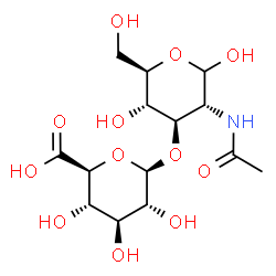ChemSpider 2D Image | beta-D-GlcpA-(1->3)-D-GlcpNAc | C14H23NO12