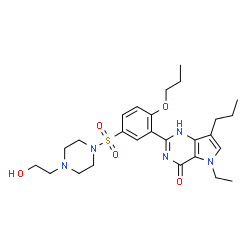 ChemSpider 2D Image | Mirodenafil | C26H37N5O5S