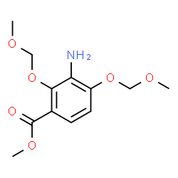 ChemSpider 2D Image | Methyl 3-amino-2,4-bis(methoxymethoxy)benzoate | C12H17NO6