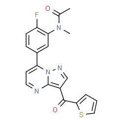 ChemSpider 2D Image | Lorediplon | C20H15FN4O2S