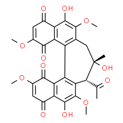 ChemSpider 2D Image | hypocrellin D | C30H26O12