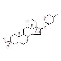 ChemSpider 2D Image | asparacosin B | C29H46O6