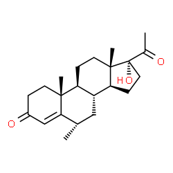 ChemSpider 2D Image | medroxyprogesterone | C22H32O3