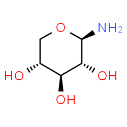 ChemSpider 2D Image | D-Ribopyranosyl amine | C5H11NO4