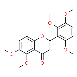 ChemSpider 2D Image | 5,6,2',3',6'-pentamethoxyflavone | C20H20O7