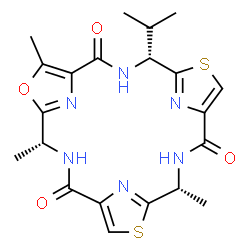 ChemSpider 2D Image | dendroamide A | C21H24N6O4S2