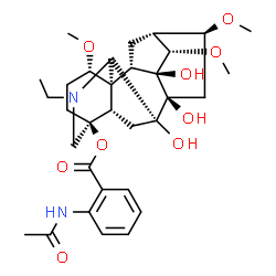 ChemSpider 2D Image | ranaconitine | C32H44N2O9