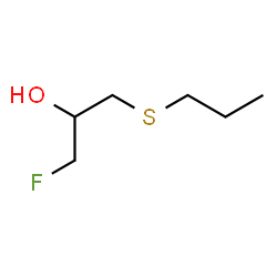 ChemSpider 2D Image | 1-Fluoro-3-(propylsulfanyl)-2-propanol | C6H13FOS