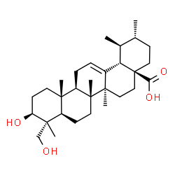 ChemSpider 2D Image | 23-hydroxyursolic acid | C30H48O4